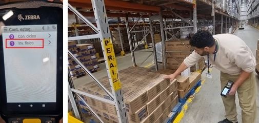 Inventário físico - contagem com coletores de dados